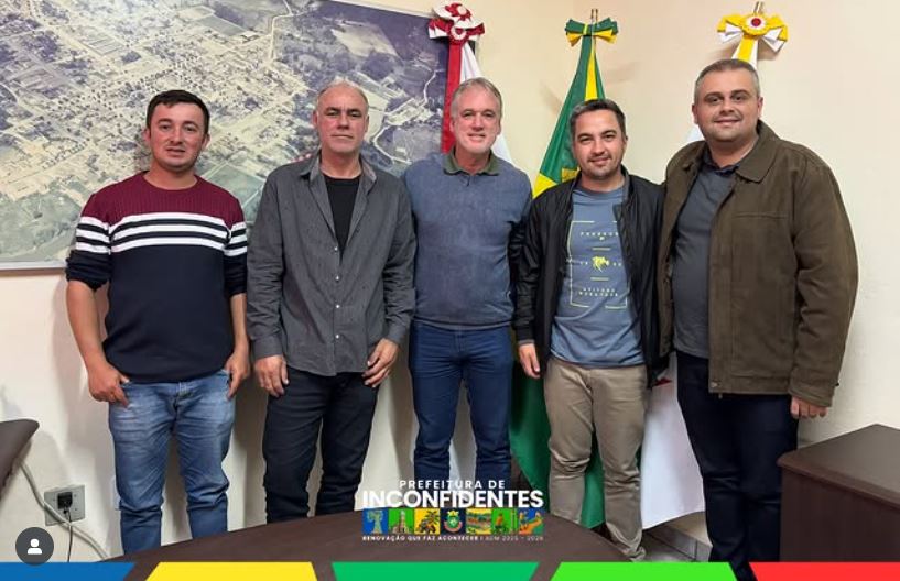 Prefeitura de Inconfidentes recebe visita do prefeito de Bueno Brandão para fortalecer parcerias regionais