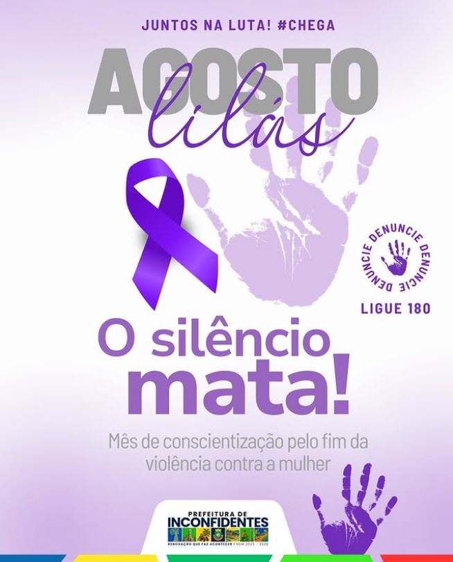 Agosto Lilás – O silêncio mata