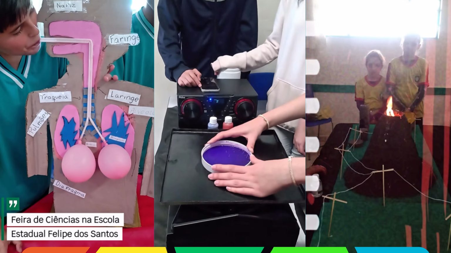 Feira de Ciências da Escola Estadual Felipe dos Santos celebra criatividade e aprendizado