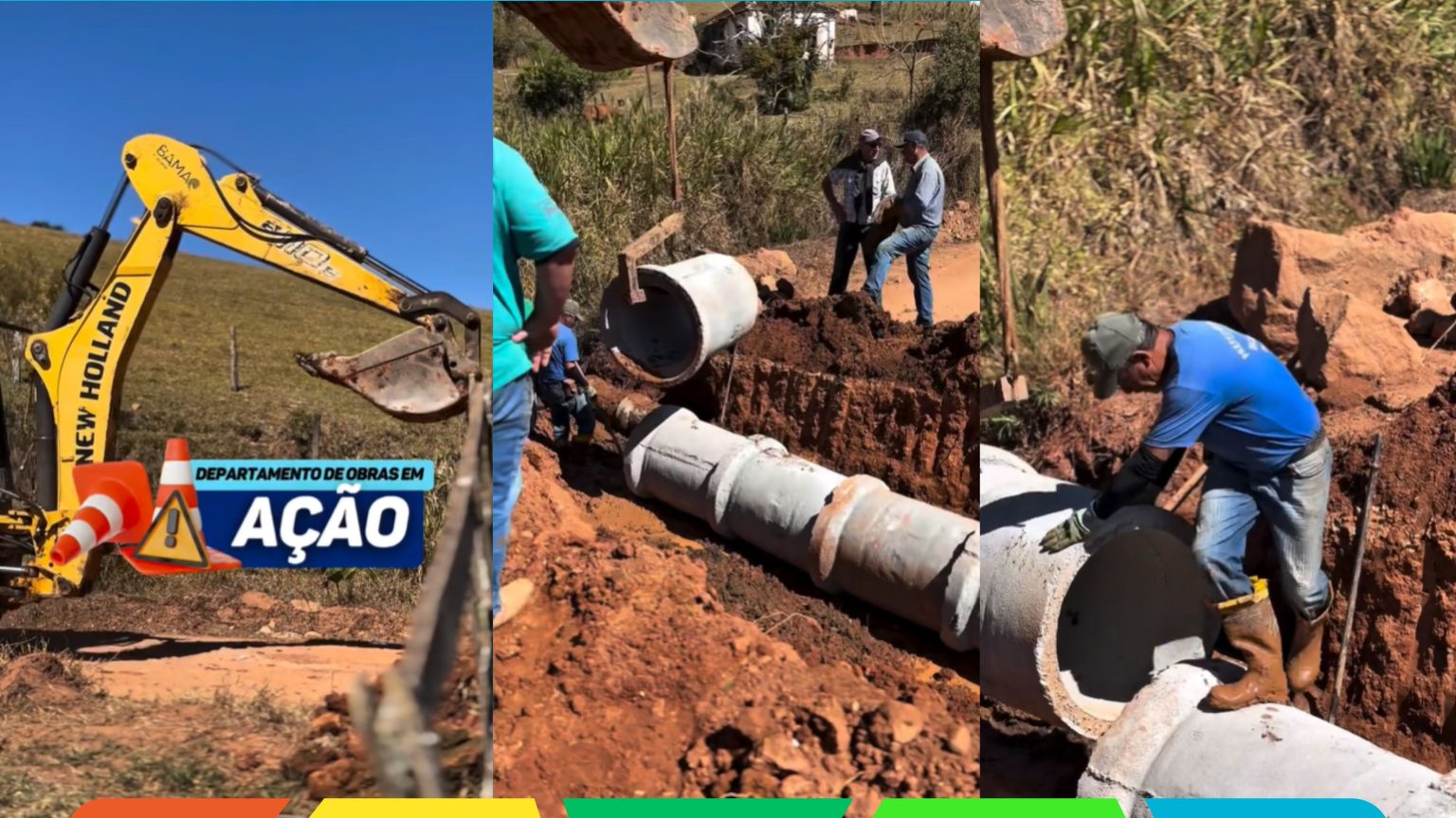 Departamento de Obras em ação