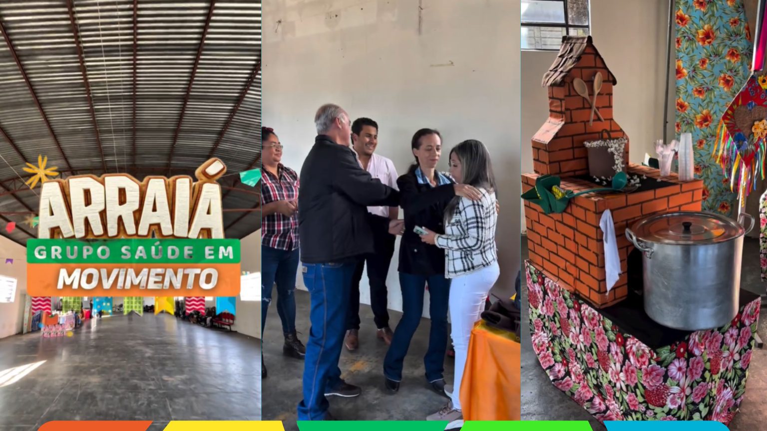 Arraiá do Grupo Saúde em Movimento anima Inconfidentes com muita alegria e tradição