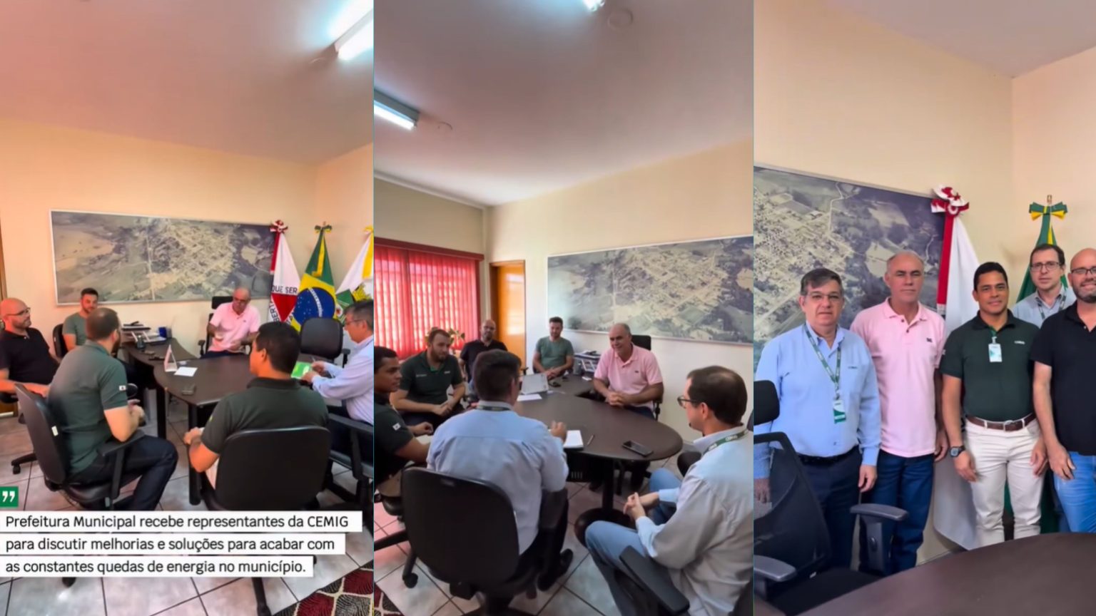 Prefeitura de Inconfidentes, Câmara Municipal e CEMIG discutem melhorias na rede elétrica